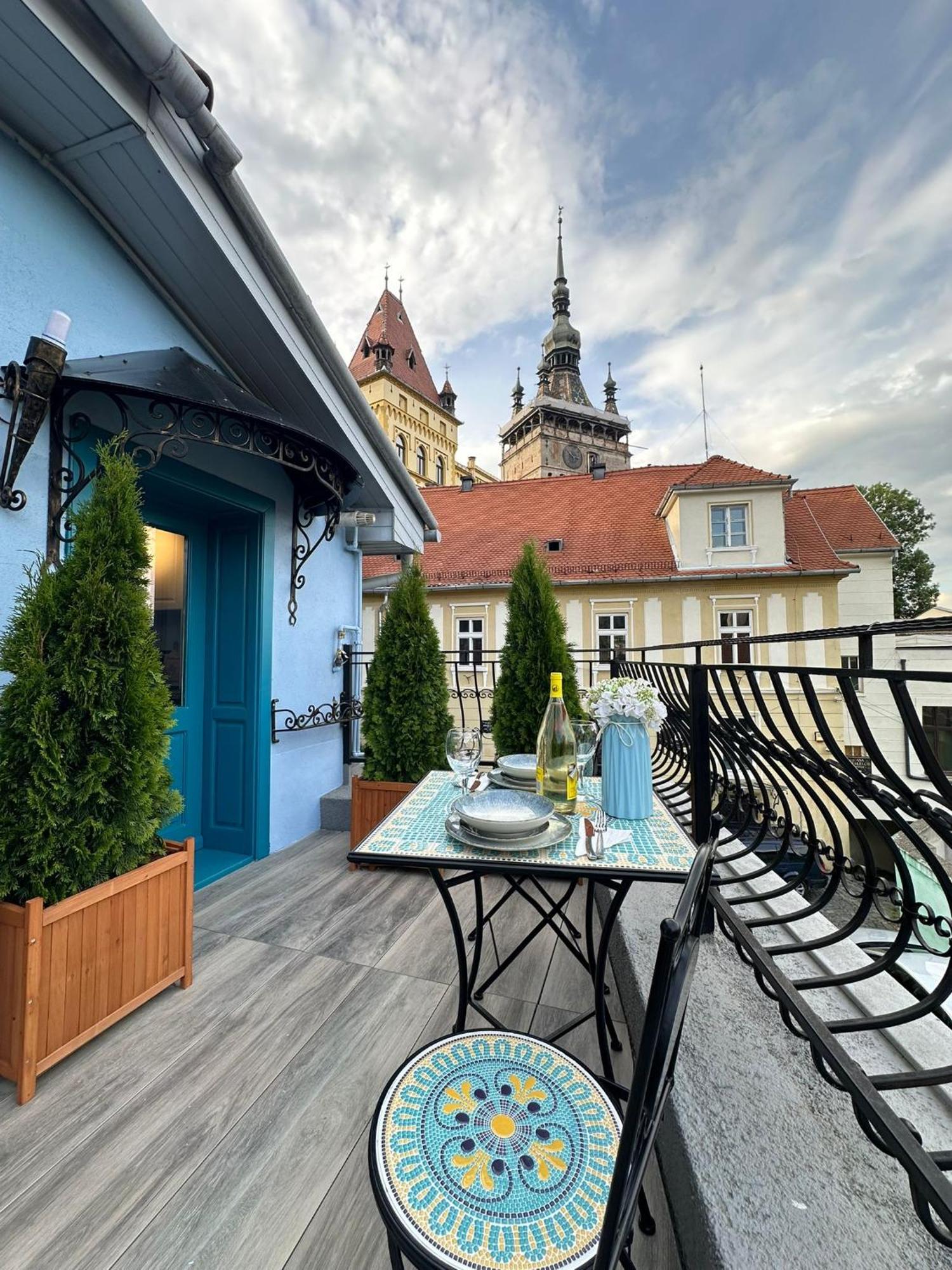 Ferienwohnung Blue House Citadel Sighişoara Exterior foto