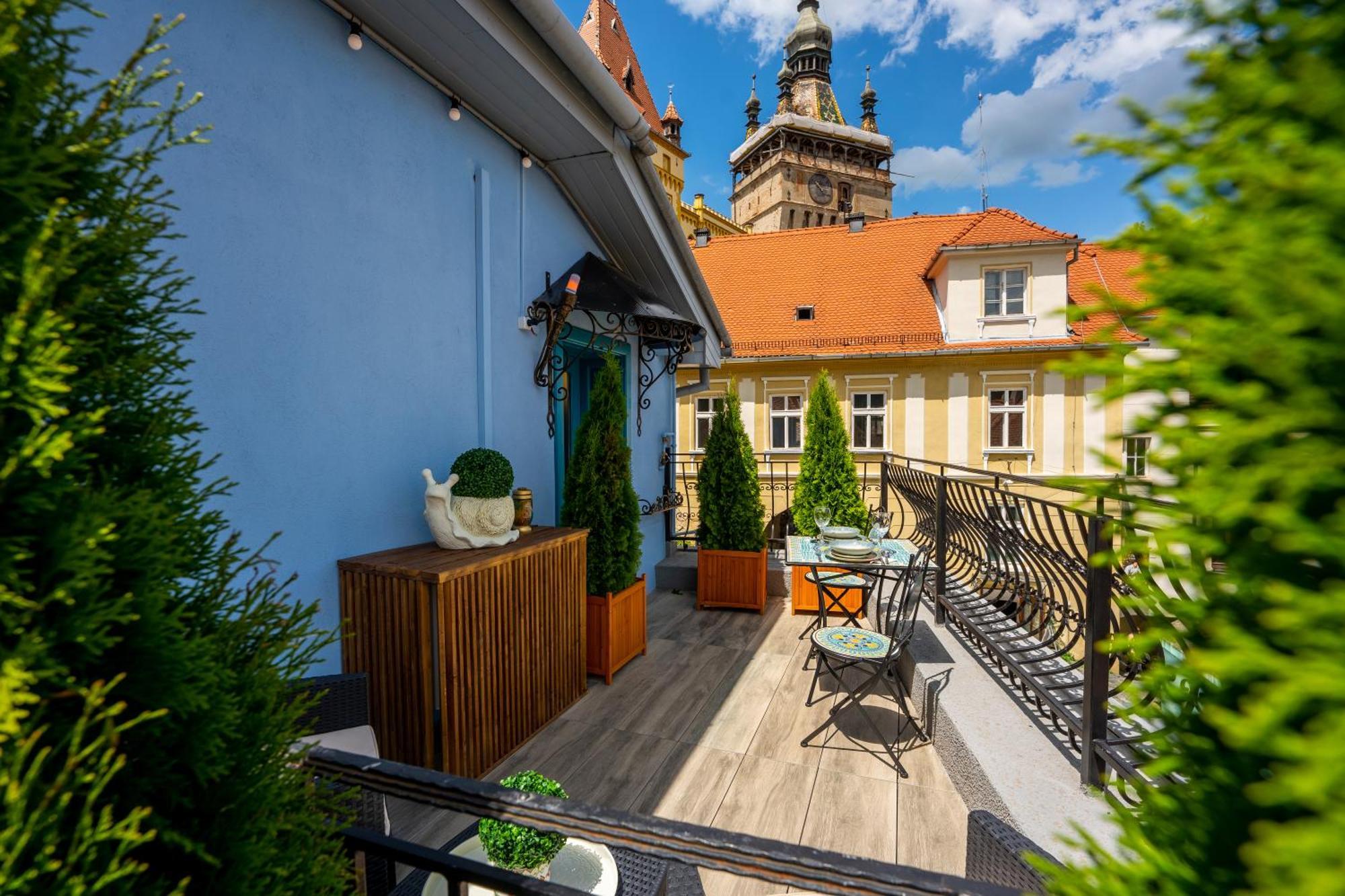 Ferienwohnung Blue House Citadel Sighişoara Exterior foto