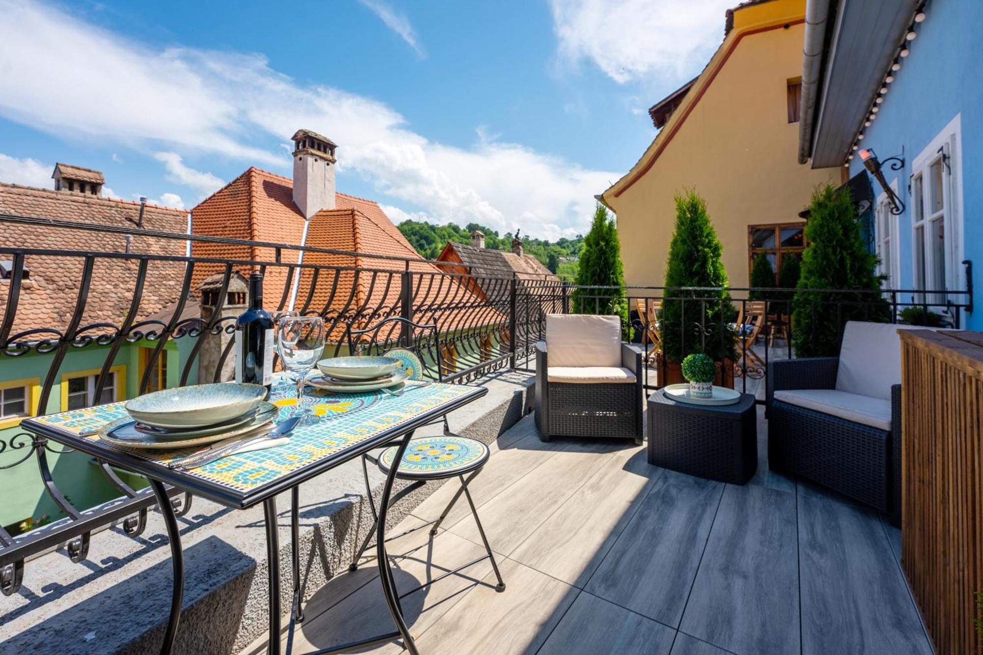 Ferienwohnung Blue House Citadel Sighişoara Exterior foto
